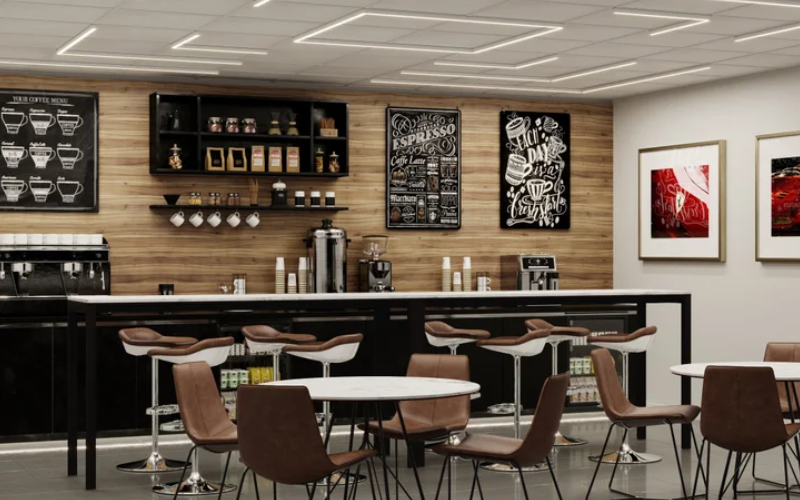 PureEdge Lighting. CCGDS. CIRRUS T-BAR GEO FORM SYSTEM WITH LIT CORNERS 24VDC - REMOTE POWER.