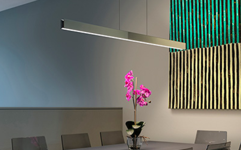 PureEdge Lighting. GLD. GLIDE GLASS DOWNLIGHT CENTER FEED LED SUSPENSION WITH POWER.