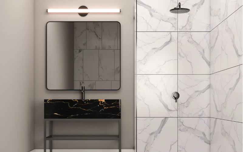 PureEdge Lighting. P2WDP. PIPELINE 2 WALL/VANITY24VDC CENTER FEED STATIC WHITE & WARM DIM.