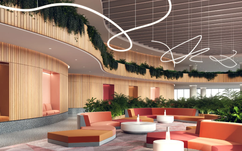 PureEdge Lighting. SBCHR. SCRIBBLE 360 MIYO, 24VDC REMOTE POWER STATIC WHITE, WARM DIM, TUNABLE & TRUCOLOR RGBTW.