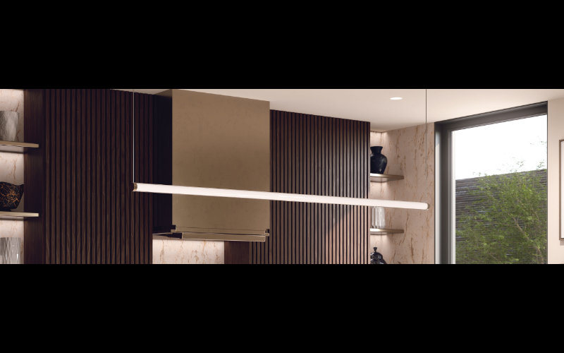 PureEdge Lighting. SSHR. SOLINA 360 SUSPENSION HORIZONTAL 24VDC REMOTE POWER, END FEED, TUNABLE WHITE.