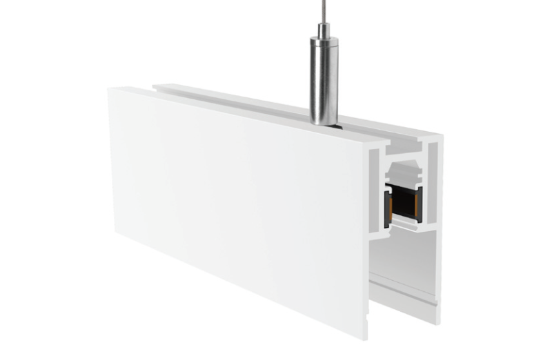 PureEdge Lighting. MTGS48. MicroTrack GROOVE 48VDC CLASS 2, SINGLE CIRCUIT, SUSPENSION TRACK SYSTEM.