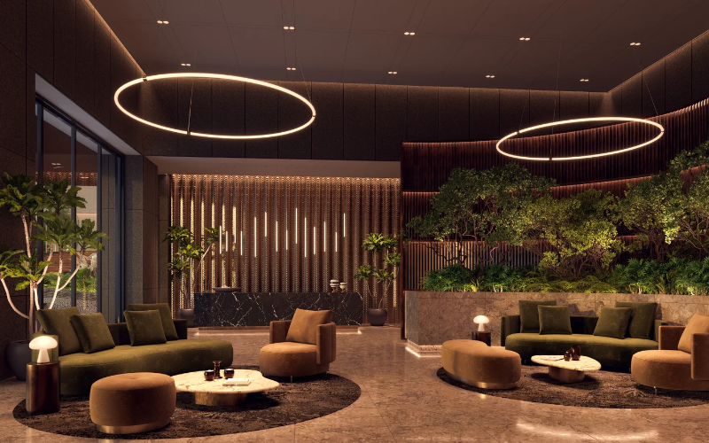 PureEdge Lighting. HSP. SOLINA 360 HOOP PENDANT 24VDC WITH POWER, STATIC WHITE & WARM DIM.