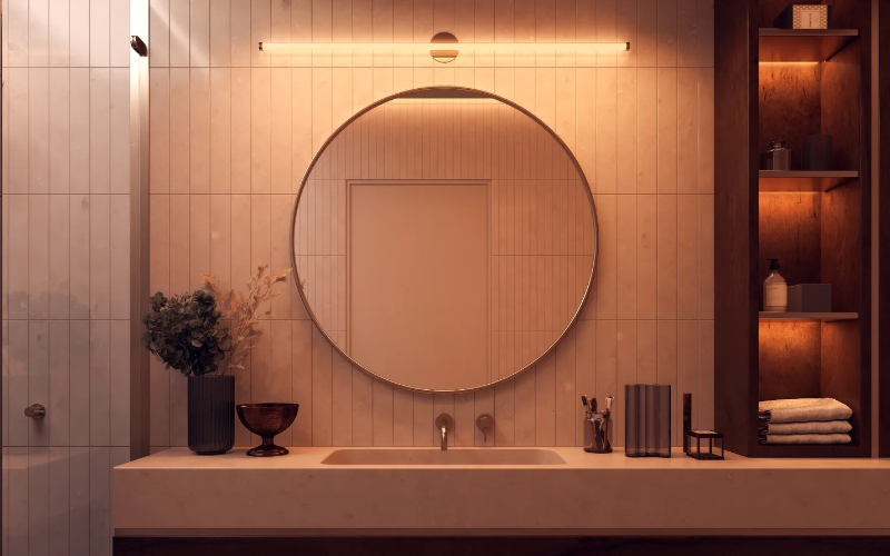 PureEdge Lighting. SWR. SOLINA 360 WALL/VANITY 24VDC, TRUCOLOR™ PREMIUM TUNABLE WHITE.