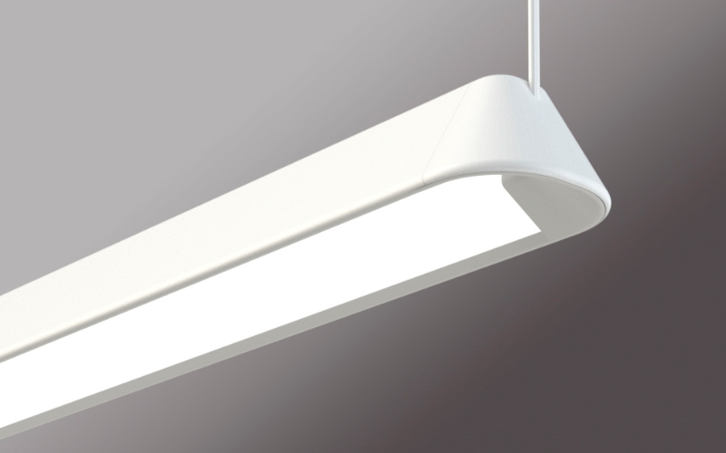 Pinnacle Architectural Lighting. S3D. SORREL 3'' Suspended Direct/Indirect Linear.