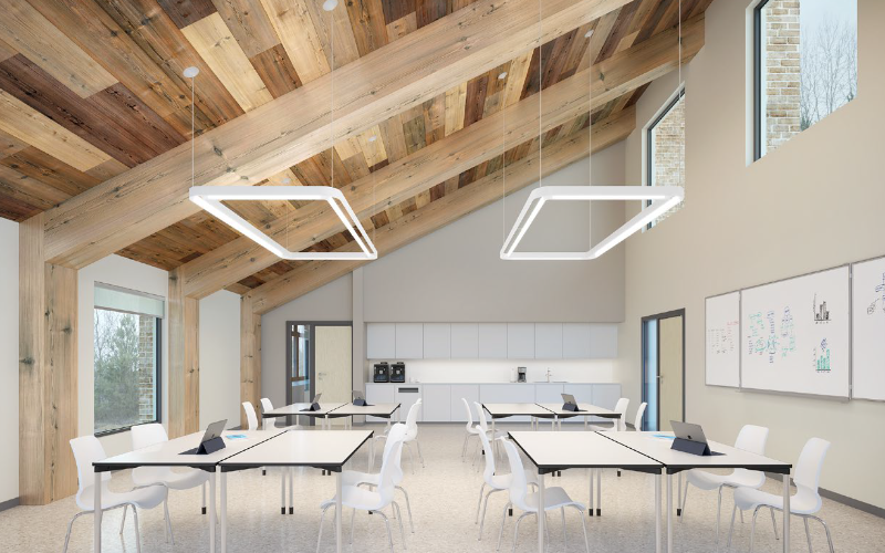 Pinnacle Architectural Lighting. S3N. SORREL 3'' Suspended Direct/Indirect Linear.