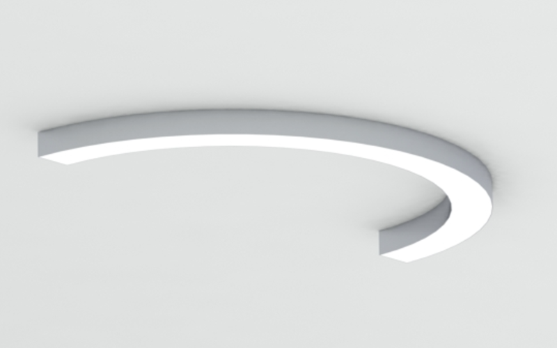 ZNLT-ARC2-SM. ZENLITE ARC2-SM Surface Mount Curved LED Lighting System ...