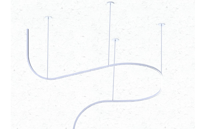 PreciseLED. ZNLT-ARC-MICRO. ZENLITE ARC MICRO Pendant Mount Curved LED Lighting System.