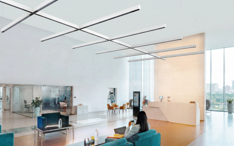A-Light. APXPD. APEX Linear Pendant for Powerful Yet Discreet Ambient Lighting.
