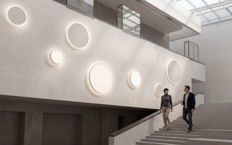 A-Light. ATLW. Atlas Circular Wall-mounted Luminaire.