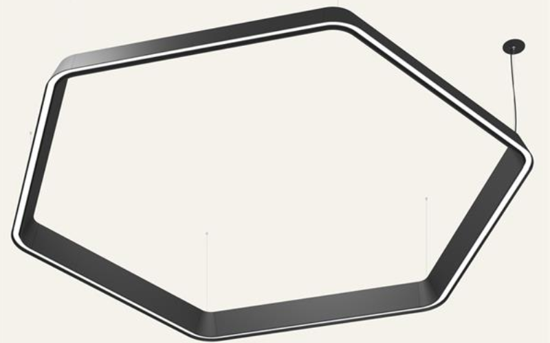 A-Light. RLY. Relay Angled Pendant System for Seamless Low-glare Shapes.
