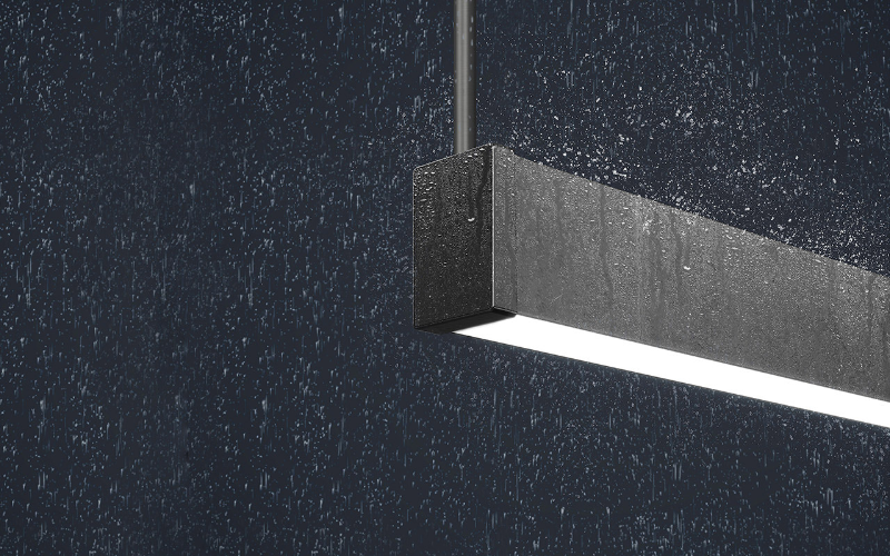 A-Light. LINO3PDMP. Lino 3'' Linear Pendant Pattern for Seamless Integration Indoors or Out.