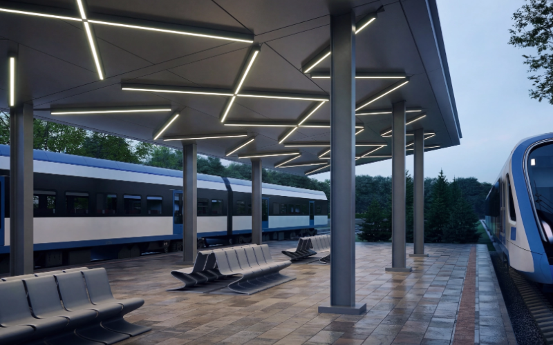 A-Light. LINO2SDMP. Lino 2'' Linear Surface Pattern, Seamless Integration Indoors & Out.