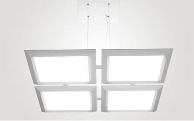 VMMQP. Vellum LED Quad Pendant — Indirect/Direct or Direct. by Peerless