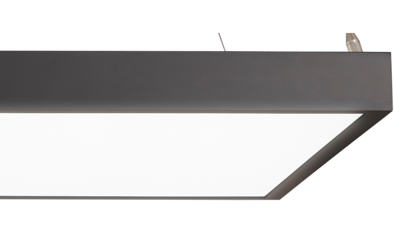 Prudential Lighting. GazeSQH. Gaze Hard Edge — Square Pendant, Surface & Wall.