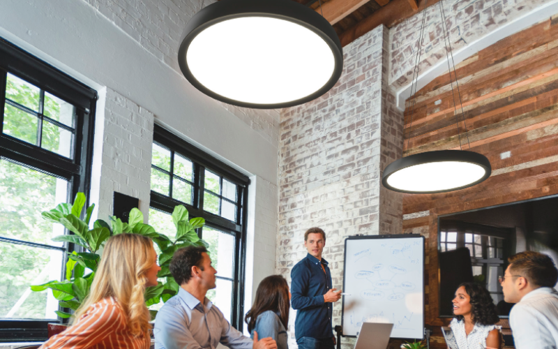 Prudential Lighting. GAZERDS. Gaze Soft Edge — Round Pendant, Surface & Wall.
