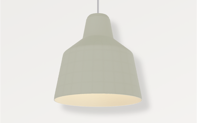 PrentaLux. 409. 3D Printed Luminaire A-19 LED Lamp Based Luminaire Decorative.