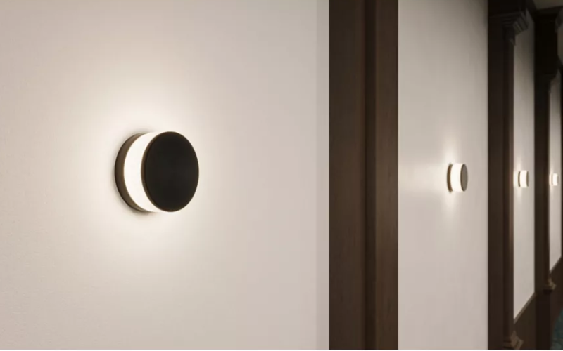 PrentaLux. Fluxyn Series - 6'' Round Surface Mount/Wall Sconce 4'' Integral LED Light Engine Performance Decorative.