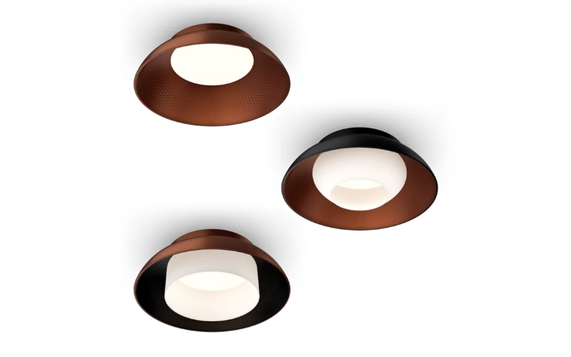 PrentaLux. SM6. Fluxyn Series - 14'' Disc Surface Mount 6'' Integral LED Light Engine Performance Decorative.