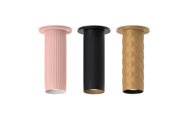 PrentaLux. CYL3S - 3'' Decorative Surface Mount Sustainable LED Cylinder - Integral LED Light Engine Functional Performance.
