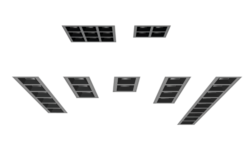 Selux. PA-R. Piix MRC Arrays Multi-Cell LED Recessed.