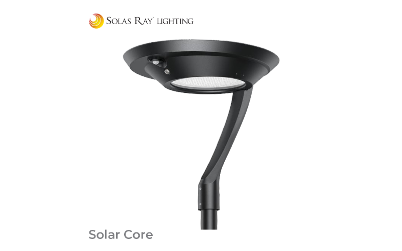Solas Ray Lighting. SOCR. The Solar Core™ Solar Powered LED Area Light.