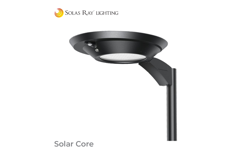 Solas Ray Lighting. SOCR. The Solar Core™ Solar Powered LED Area Light.