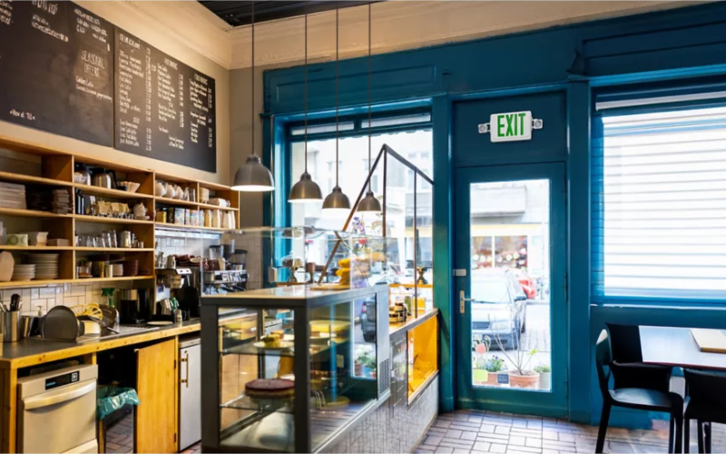 Sure-Lites. APC7RGSQ30/APCH7RGSQ30. Square Headed Combination LED Exit Sign and Emergency Light Thermoplastic Housing with Selectable Red or Green Faces.