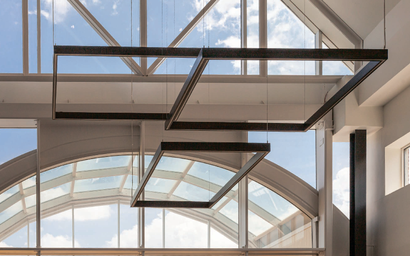 Structura. AURA. Illuminated Wooden Square and Rectangle Pendant