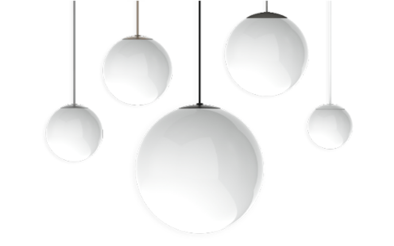 Spectrum Lighting. GPRFGV. GIANT GLOBE RADIUS FITTER PENDANT DAMP LOCATION GLOBO.