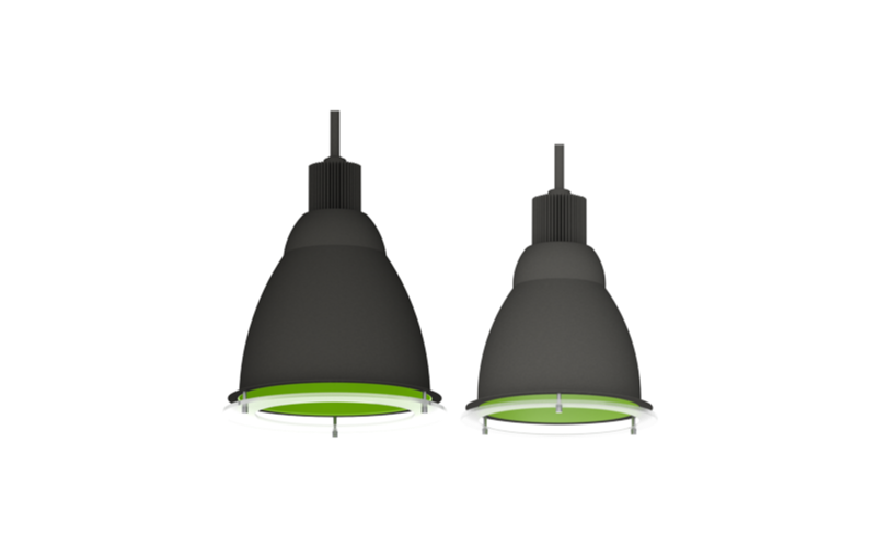 Spectrum Lighting. RP-LEDXT. ALUMINUM DECO-REFLECTOR PENDANT DAMP LOCATION XT SERIES.