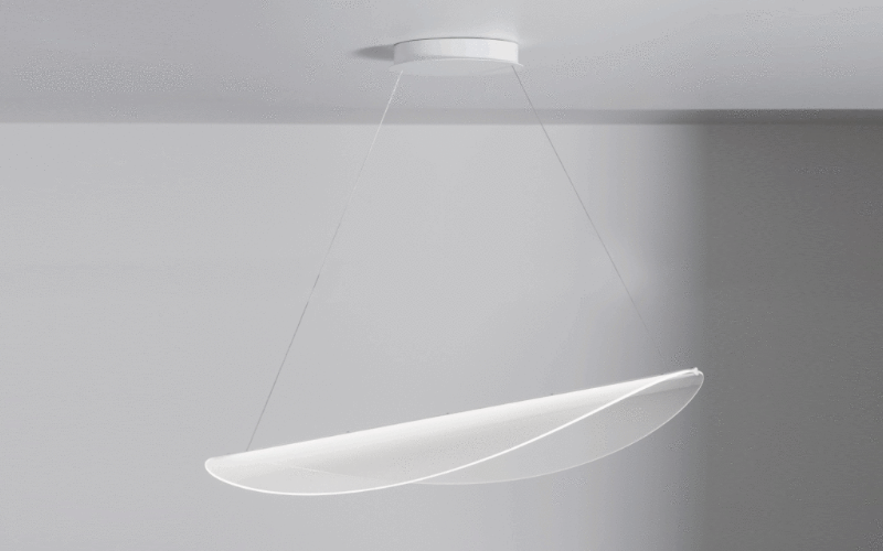 Stilnovo. Diphy 38 x 26 Translucent Decorative Pendant.