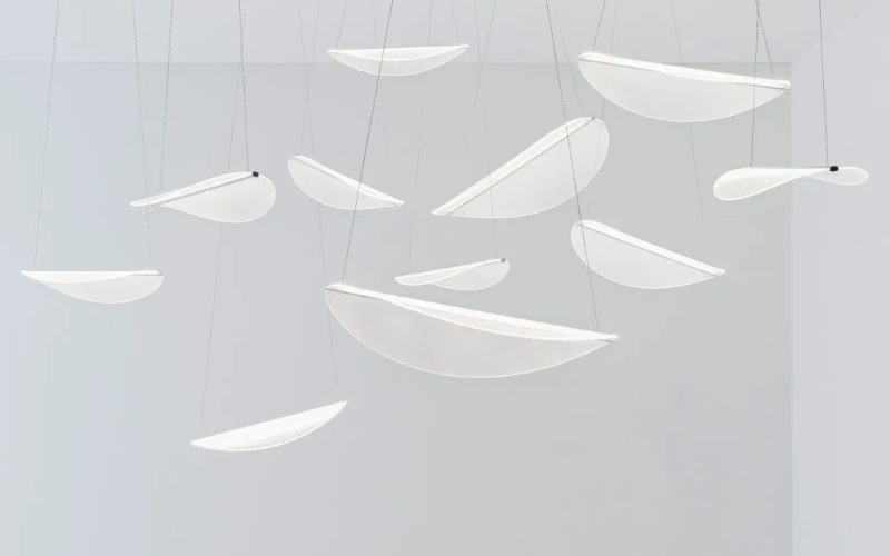 Stilnovo. Diphy 38 x 26 Translucent Decorative Pendant.