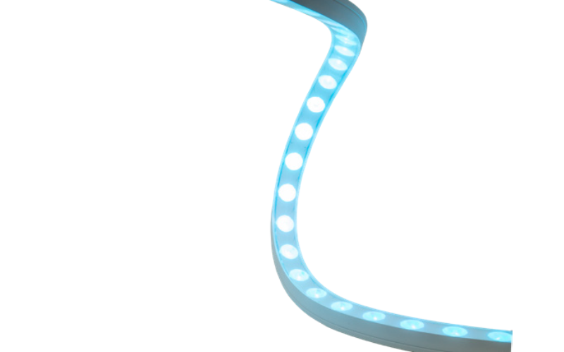 Targetti. DFO. DURAFLEX OPTICS RGBW – LUMA DUAL Dynamic Color Changing Flexible Linear with Dedicated Optics.