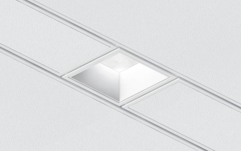USAI Lighting. C4SBD-TZ. BeveLED Mini Connect - C4SBD-TZ 3” Square Downlight For Use With 4” TechZone Ceiling Systems.