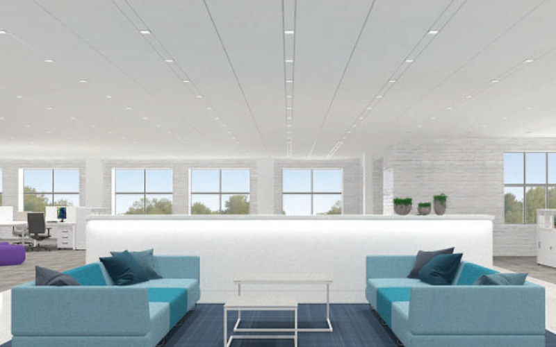 USAI Lighting. C4SBA-TZ. BeveLED Mini Connect - C4SBA-TZ 3” Square Adjustable For Use With 4” TechZone Ceiling Systems.