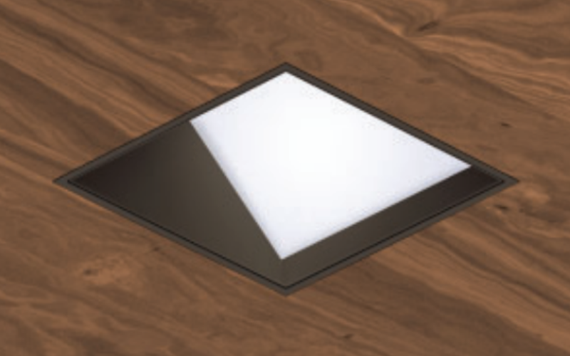 USAI Lighting. B4SW-POE. BeveLED 2.2 - Molex 4.5'' Square Wall Wash - PoE Ready with Integral Driver Housings.