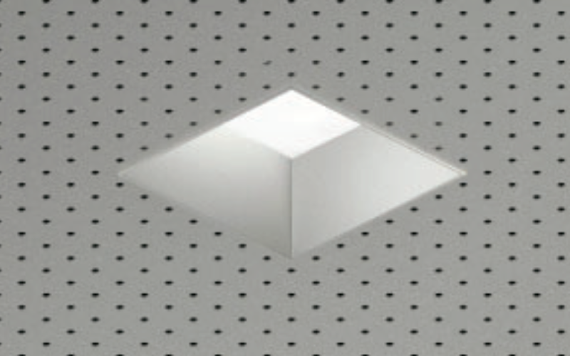 USAI Lighting. B3SDP-UA. BeveLED Mini® for MetalWorks - 3'' Square Downlight with Remote Driver.