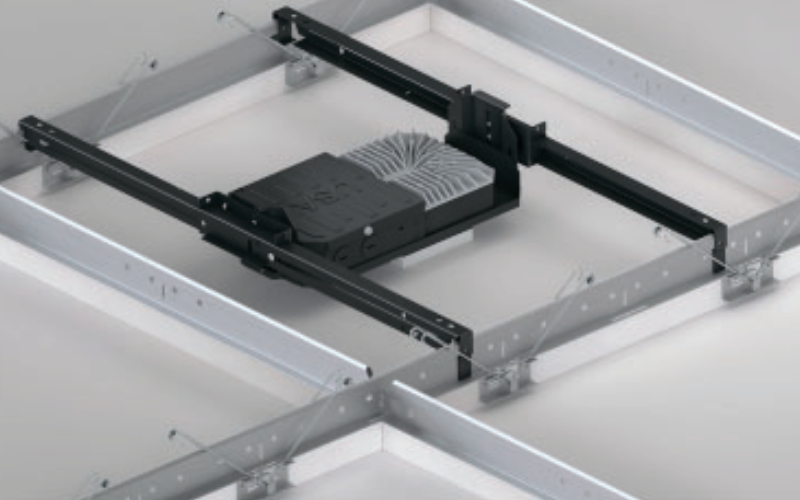 USAI Lighting. B3SDP-UA. BeveLED Mini® for MetalWorks - 3'' Square Downlight with Remote Driver.