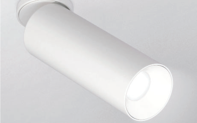 USAI Lighting. CMRA. BeveLED Mini Infinite Color+ Round Adjustable Cylinder with Remote Driver.