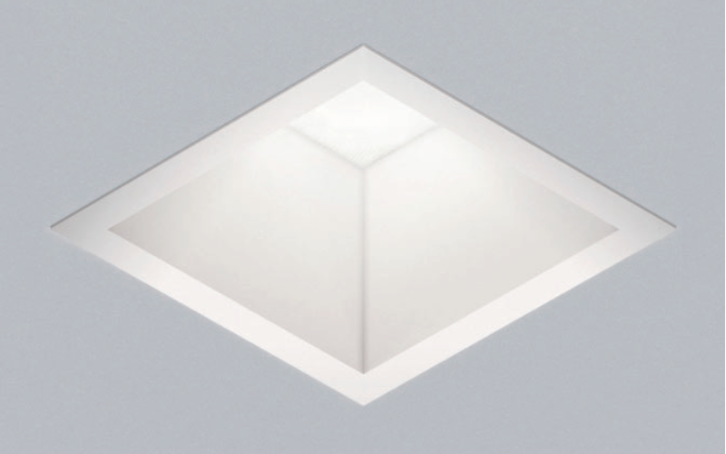 USAI Lighting. B4SC. BeveLED 2.2 Complete 4.5” Square Deep Regress Downlight - with Remote Driver.