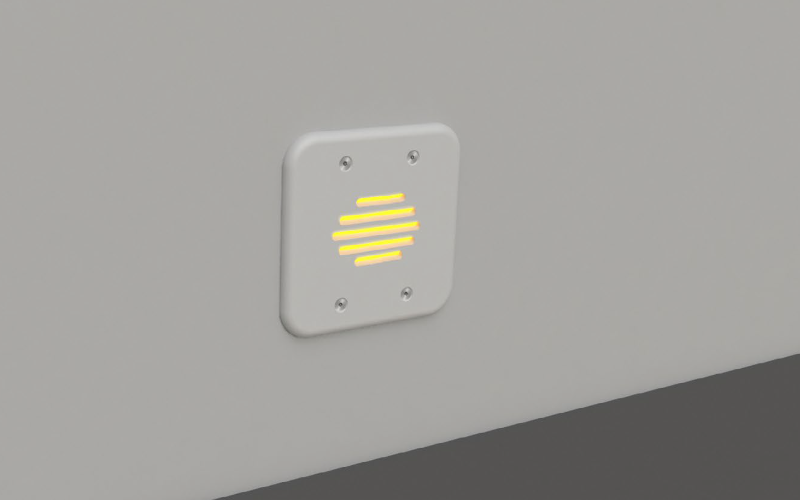 Visa Lighting. CB9000. TRACE Rounded Square Nightlight/Steplight.