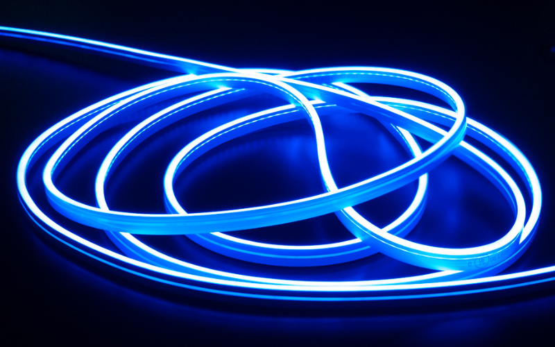 Veroboard. VBDFS-B Neon-4MM-168-LED/m. FLEXIBLE NEON BLUE LED STRIP.