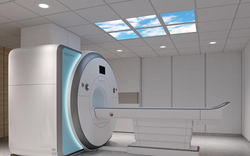 Viscor. MRINOR. MRI-North Aurora Certolux Non-Magnetic MRI Recessed Graphic Troffer.