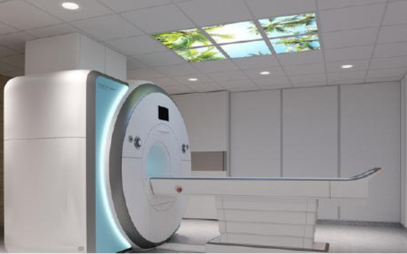 Viscor. MRINOR. MRI-North Aurora Certolux Non-Magnetic MRI Recessed Graphic Troffer.
