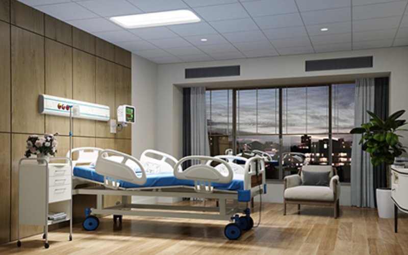 Viscor. MD2-ALT. MD2-ALTO Certolux Patient Room Luminaire with Ambient and Exam functions.