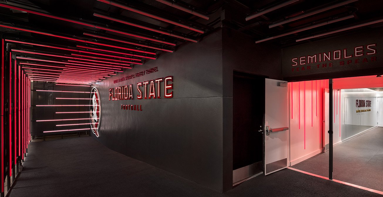 Insight Lighting FSU Football Hype Tunnel